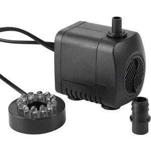 Waterpomp voor aquarium dompelpomp 15 W vistankpomp led kleurrijk licht waterfontein 220 - 240 V - Middelgroot formaat - Eenvoudig te installeren