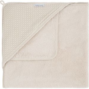 Baby's Only Gebreide wikkeldeken - Omslagdoek baby Sky - Teddy voering - Warm Linen - 75x75 cm - Geschikt voor drie- en vijfpuntsgordel