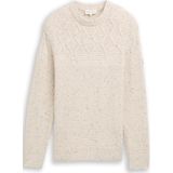 TOM TAILOR - Trui - Offwhite - Knitwear - Lange Mouw
