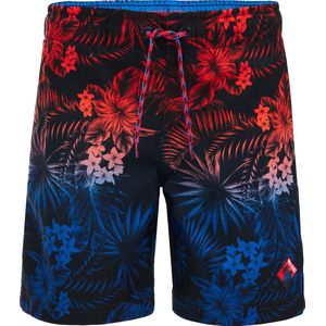 WE Fashion zwemshort zwart/blauw/rood