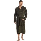 Ten Cate Basics badjas dark green voor Heren | Maat M