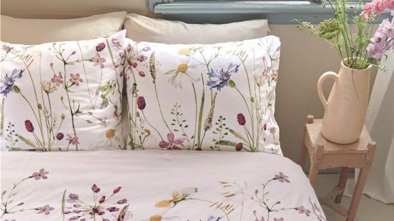 Dekbedovertrek Ariadne at Home Bloom - Wit