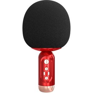 Microfoon Bluetooth Draadloze microfoon Audio Geïntegreerde kinderzang Computer thuisluidspreker - Rood