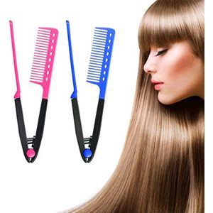 Opvouwbare V-vormige stijlkam voor glad en krullend haar