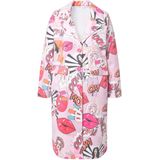 Angel of Style - Dames - Lange blazer comfortabel comic-print - Roze - Maat 42