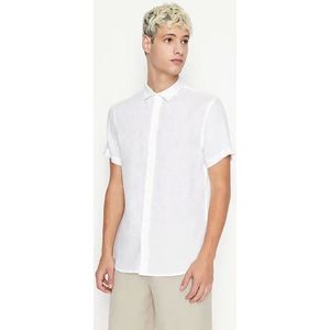 Overhemd Wit korte mouw overhemden wit