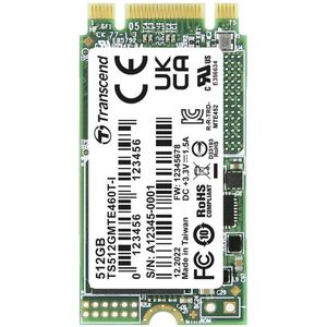Transcend MTE460T-I - 512 GB NVMe/PCIe M.2 SSD - Harde Schijf - 2242