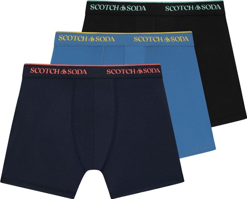 Scotch & Soda - Active Stretch - Boxer Briefs - Multi - 3-pack