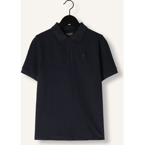 Lyle & Scott Linen Polo Shirt Polo's & T-shirts Jongens - Polo shirt - Donkerblauw - Maat 128/134