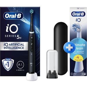 Vanavondinhuis - Oral-B iO 5N - Zwart - met 4 opzetborstels - startset.