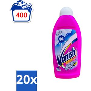 Vanish Gordijnen - Kristalwit - Wasmiddel - Zonder Chloor - Witte Was - 500 ml - Bulkverpakking - 20 stuks