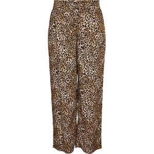Broek - GALIA - Dierenprint - Viscose - Loosefit - Lang/maxi
