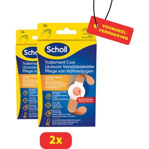 Scholl Likdoorn Verwijderpleisters - 2 x 8 stuks Voordeelverpakking