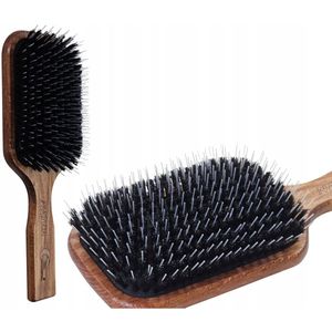 Houten Haarborstel met Natuurlijk Zwijnenhaar & LuchtKussen