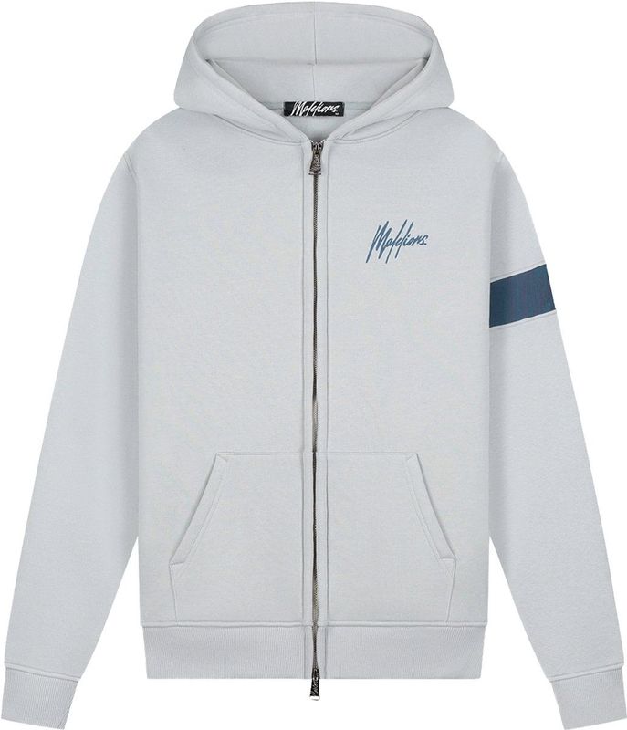 Malelions - Ocean Zip Hoodie - Grijs - Sportief