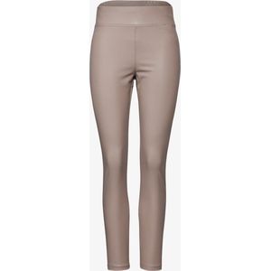 Vegan Leather Legging - Taupe - Dames Leggings - Hoge Taille