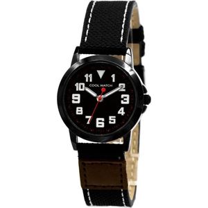 Coolwatch CW.245 Jongens Horloge Canvas Jort Black