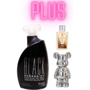 Devoted Creations - Black Obsession - 400 ml PLUS Beer Zilver 15,5 cm PLUS Bourbon Honey 60 ml !