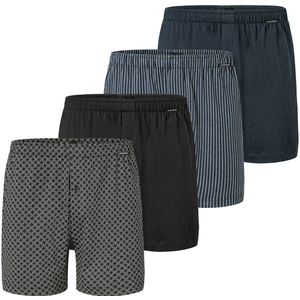 Schiesser Heren boxershort 4 pack Singel-Jersey