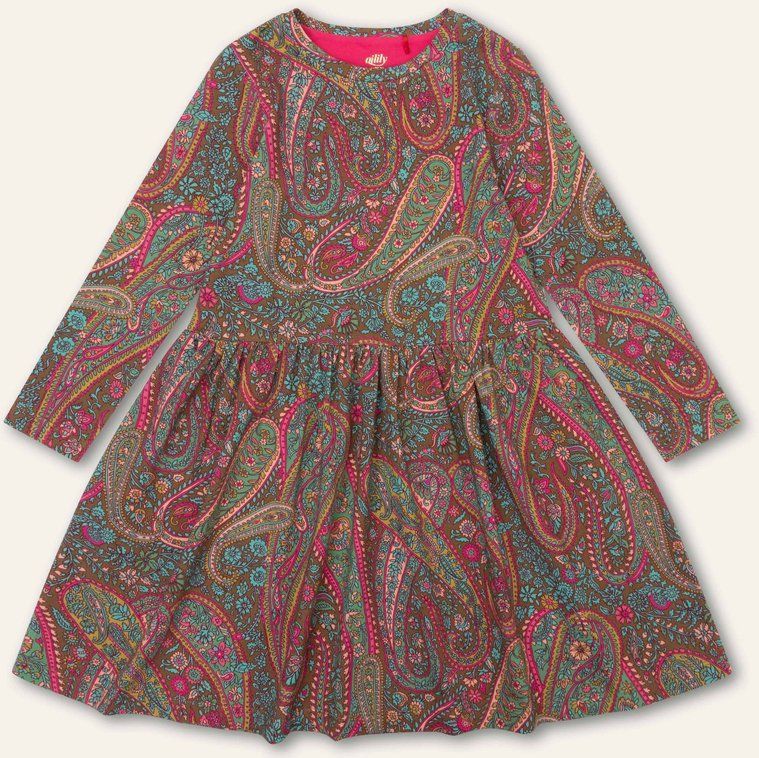 Oilily - Dippa jersey dress - Bruin - 104/4yr
