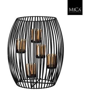 Mica Decorations - Hurricane - Lantaarn - Zwart - 29x29x34 cm - Ijzer