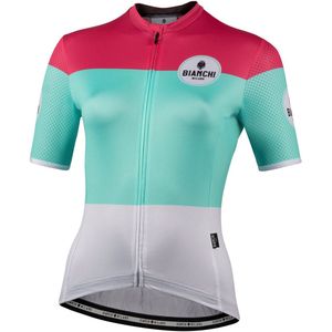 Bianchi Milano GORDONA Fietsshirt korte mouwen Dames Wit Blauw - BIANCO AZZURRO - S