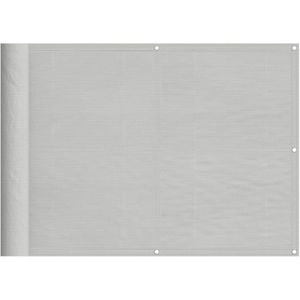 vidaXL Balkonscherm 75x300 cm 100% oxford polyester lichtgrijs - Balkonscherm - Balkonschermen - Balkon Scherm - Windscherm Balkon