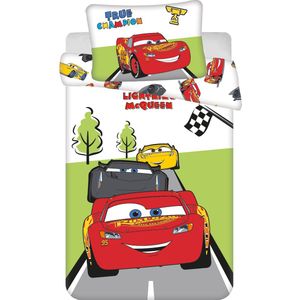 Disney - Cars - Dekbedovertrek - Multikleur - 135 x 100 cm + 40 x 60 cm - Katoen