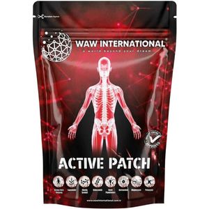 Waw international Active Patch – Natuurlijke pleister voor spier- en gewrichtspijn - Directe verlichting en langdurig effect - 10x14 cm = 25 stuks