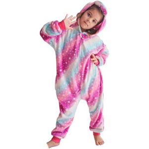 Meisjespyjama Eenhoorn Kostuum - Glow-in-the-Dark, Fleece en Flanel, 2-10 Jaar, 6 Kleuren