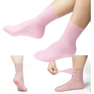 Vochtinbrengende sokken, vochtgelsokken, zachte vochtinbrengende voetsokken voor dames en heren, gelsokken voor het hydrateren van droge voeten, katoenen gel teen hydraterende spa