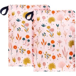 Waterdichte waszakken voor vuile kleding - set van 2 - 60 x 43 cm