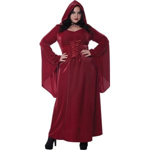 CALIFORNIA COSTUMES - Grote maat rood gothic kostuum voor dames - XXL (44/46)