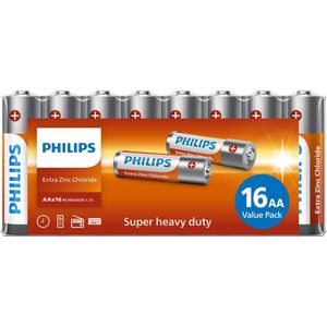 Philips Longlife Batterijen - AA - 16 stuks