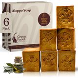Green Fadel - Aleppo Zeep - Handgemaakt - 40% Laurierolie - Set van 6 x 200g