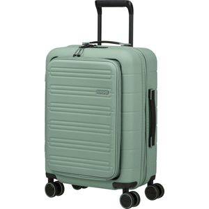 American Tourister Reiskoffer Met Laptopvak - Novastream Spinner 55/20 Tsa (Handbagage) Nomad Green
