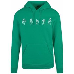 7311 - Hoodie - Gebarentaal; 3 Bier-Forest Green-XL