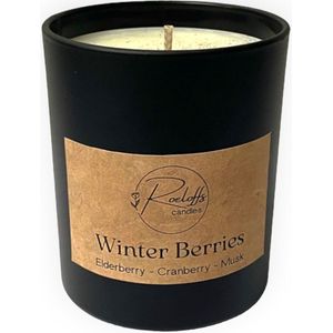 Roeloffs Candles - Duurzame Geurkaars - Winter Berries - Geurkaars in glas
