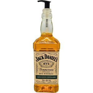Jack Daniels Rye Zeepdispenser – Origineel Cadeau voor Jack Daniels Rye Whisky Liefhebber – Zeeppomp van Jack Daniels Tennessee Rye Fles – Perfect Cadeau voor een Verjaardag, Moeder of Vaderdag