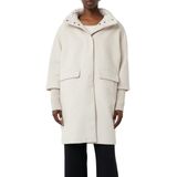 comma - Damesjas - Materiaalmix - Los Model - Opstaande Kraag - Blinde Ritssluiting