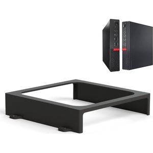 Onder-Bureau & Wandhouder geschikt voor Lenovo ThinkCentre Computer/Desktop/PC – Ruimtebesparende Bevestiging - Meurbeugel - Wandbeugel - Zwart
