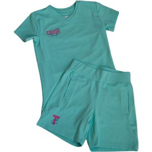 Tough Chick Sport Set - Sport Set Meisjes - sport Set - Sportkleding - Sportkleding Meisjes - Vrijetijd Kleding - Vrijetijd Kleding Meisjes - Gymkleding - Gymkleding Meisjes - Mint - Maat 176
