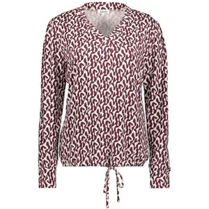 Zoso Blouse Cindy 255 Offwhite-bordeaux Dames Maat - XXL