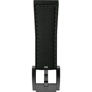 Marc Coblen / TW Steel Horlogeband Zwart Leer met Zwarte Gesp 22mm