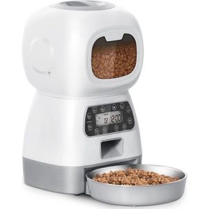 Gran Vida® - Automatische Voerbak voor Katten- Programmeerbaar Voedingssysteem - Gemakkelijk Onderhoud - 3.5L Capaciteit