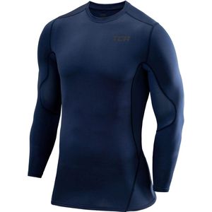 SuperThermal Compressietop met Lange Mouwen met Ronde Hals voor Jongens - Navy Eclipse (Blauw)