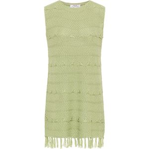 usha - FESTIVAL - Gebreide Jurk - Pastelgroen - Kort/Mini