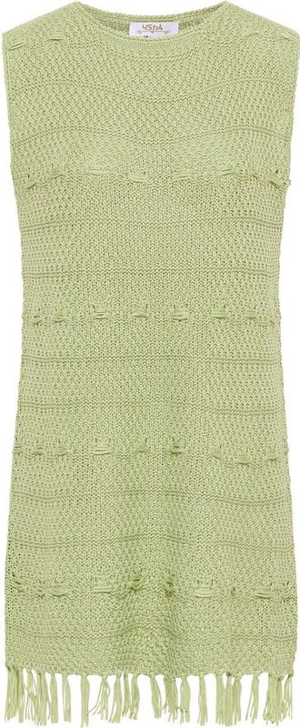 usha - FESTIVAL - Gebreide Jurk - Pastelgroen - Kort/Mini