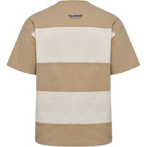 Hummel - hmlLOOSE T-shirt - Zacht Gebreid Jersey - Ruime Pasvorm - Brede Horizontale Strepen