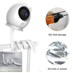 Actie4you® - Babyfoonhouder - Camera Houder - Babyfoon Standaard - Babyfoon Houder - Babyfoon Bevestiging - Babyfoonhouder voor Bed - Standaard – Flexibel - Wit